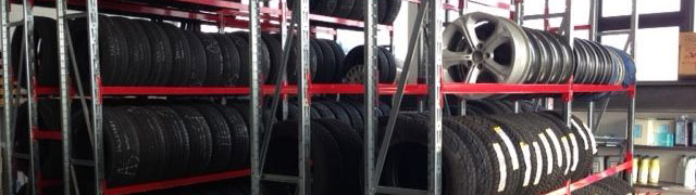 scaffali per gomme, scaffali gommista
